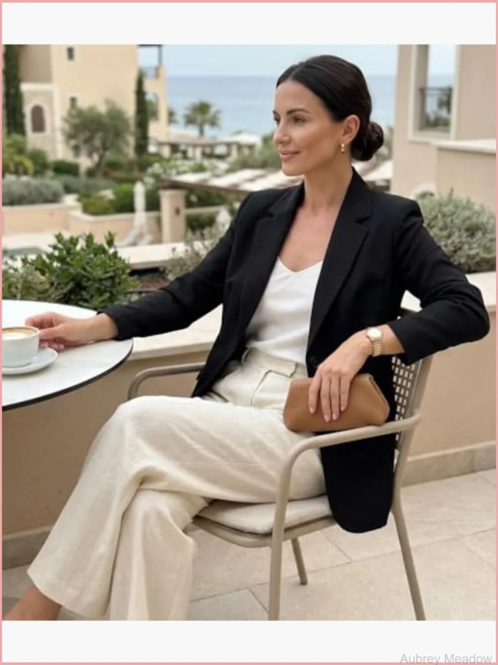 Womens Long Sleeve Blazer Notch Collar Business Casual Suit Jacket Lightweight